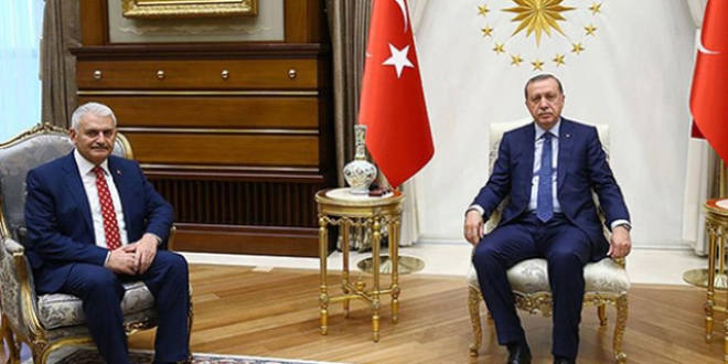 Cumhurbaşkanı Erdoğan'ın, Başbakan Yıldırım'ı kabul etti