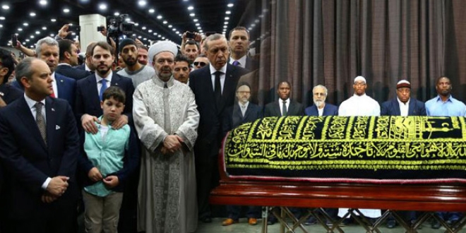 Erdoan, Muhammed Ali'nin cenaze trenine katld