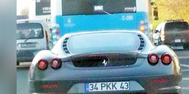 Çalınanın yerine başka plaka