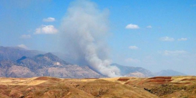 Cudi Dağı'nda 5 ayrı noktada yangın