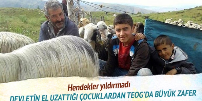 Hendekler yıldırmadı TEOG'da birinci oldular