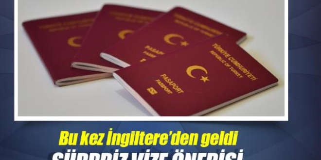 Yeil pasaportlu Trkler iin ngiltere'ye vizesiz giri teklifi