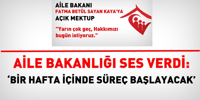 Aile Bakanlığı, görevde yükselme takvimi netleşiyor
