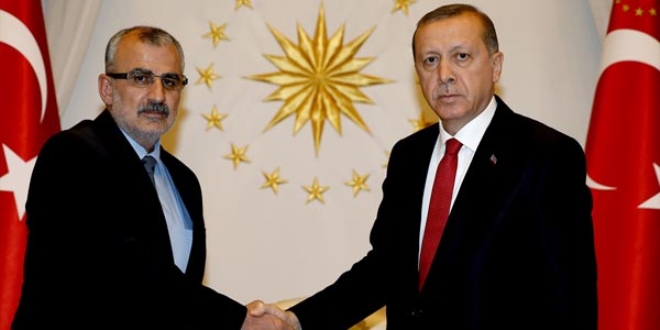 Erdoğan, Midyat Belediye Başkanı'nı kabul etti