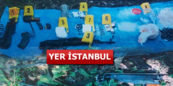 Kartal'daki kazıdan cephanelik çıktı