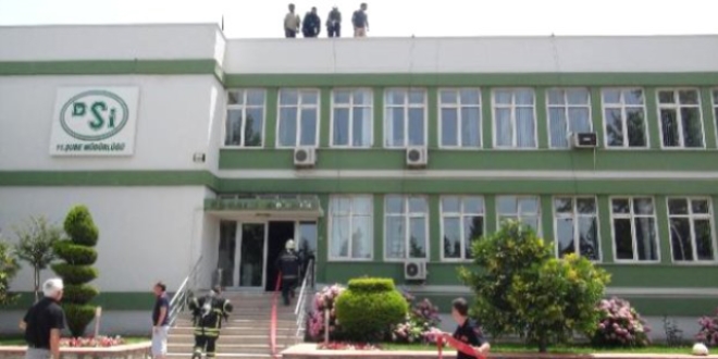 Bursa'da DSİ'ye ait binada yangın çıktı