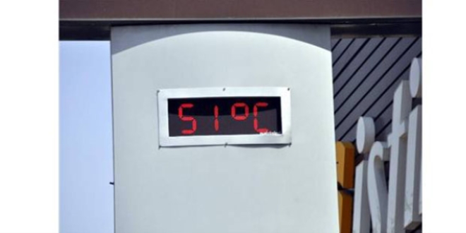 Adana'da termometreler 51 dereceyi gsterdi