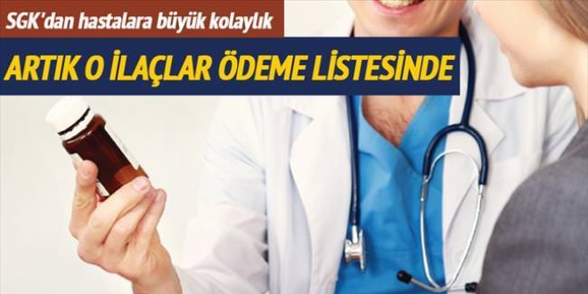 23 ilaç SGK'nın ödeme listesine alındı