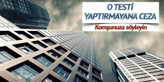 Deprem testi yaptırmayan komşuya dava