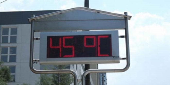 Şanlıurfa'da termometreler 45 dereceyi gösterdi