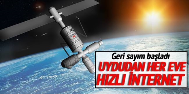 Uydudan her eve h�zl� internet