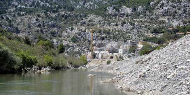 Antalya köprülü kanyon'da HES eylemi