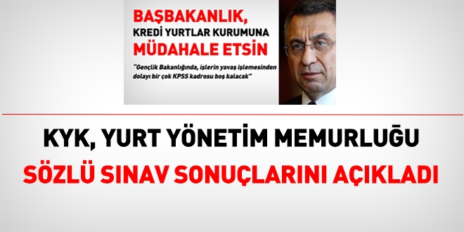 KYK mülakat sonuçlarını açıkladı