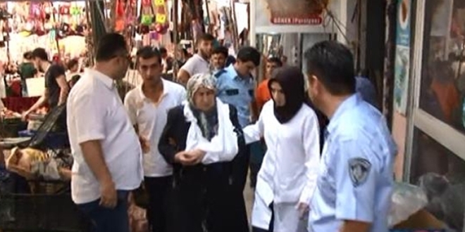 Ümraniye'de semt pazarında 'canlı bomba' panigi yaşandı