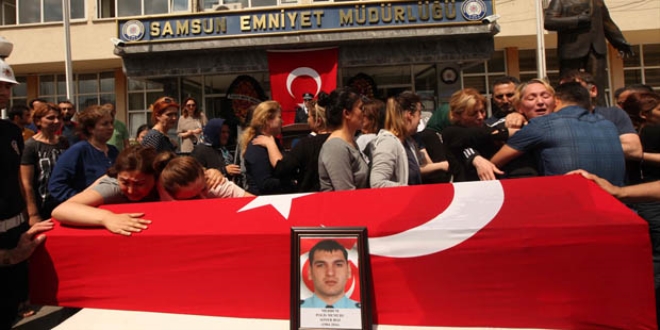 Şehit polis memuru Boz için resmi tören düzenlendi