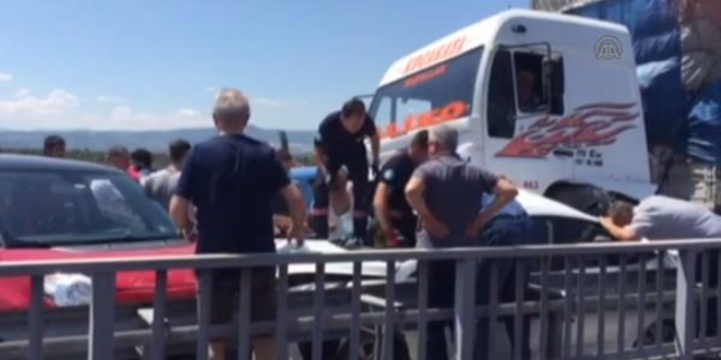 Manisa'da trafik kazası: 8 yaralı
