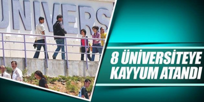 8 üniversite, 400 okula kayyum atandı
