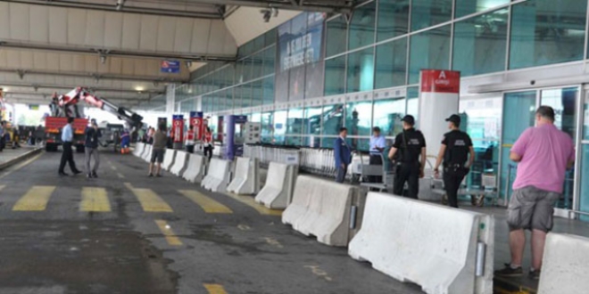 Atatürk Havalimanı'nda beton bariyerli önlem