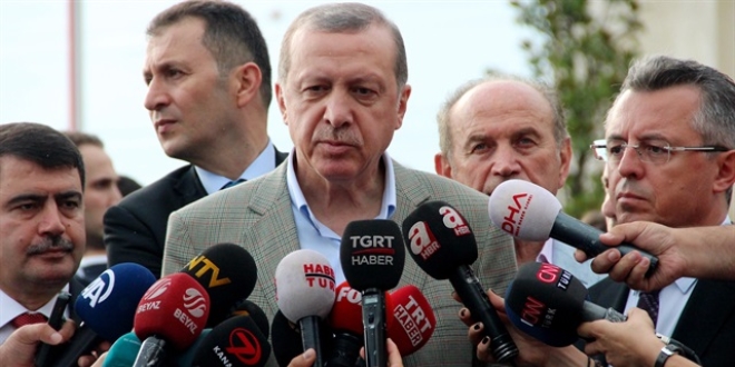 Erdoğan: Hava şartlarından kaynaklı kaza kırım