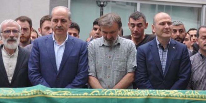 Kurtulmuş ve Soylu, profesörün oğlunun cenazesine katıldı