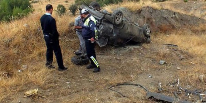 Yozgat'ta otomobil devrildi: 1 ocuk ld, 5 kii yaral
