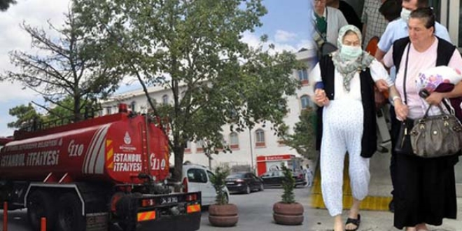 Zeytinburnu hastanenin elektrik panosunda yangın