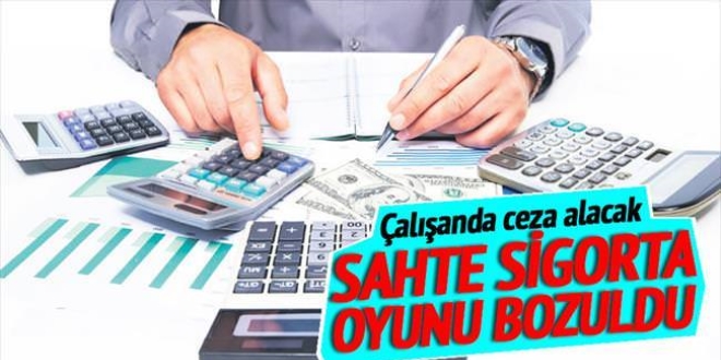 Sahte sigorta oyunu bozuldu