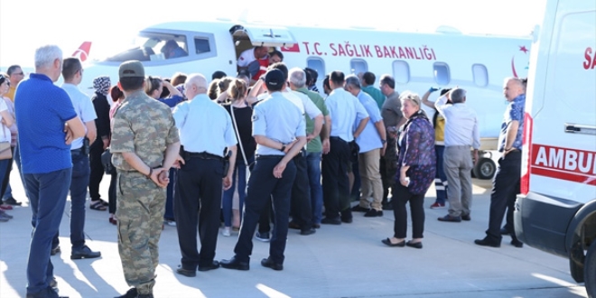 Giresun'da saldırıda yaralanan polis GATA'ya sevkedildi