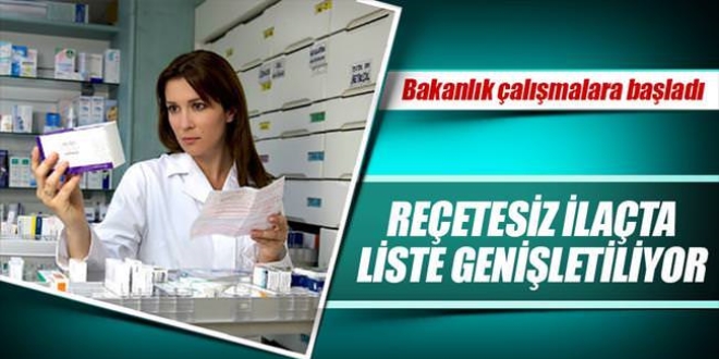 Reçetesiz ilaç listesi genişliyor