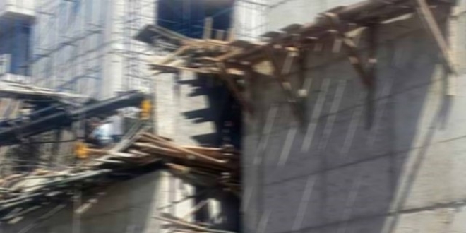 Adıyaman'da AVM inşaatında göçük: 5 yaralı