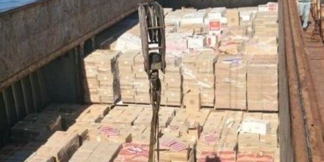 stanbul Boaz'nda operasyon: 3.5 milyon paket sigara yakaland