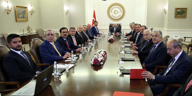 Başbakan Yıldırım TOBB Yönetim Kurulunu kabul etti