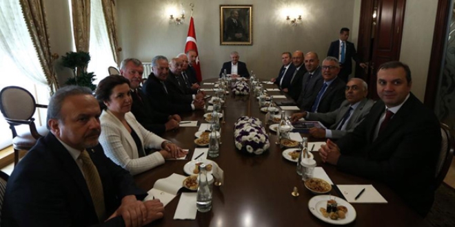 Y�ld�r�m, Kalkavan ve beraberindeki heyeti kabul etti