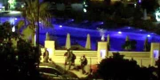 Cumhurbaşkanı'nın kaldığı oteldeki çatışma görüntüleri
