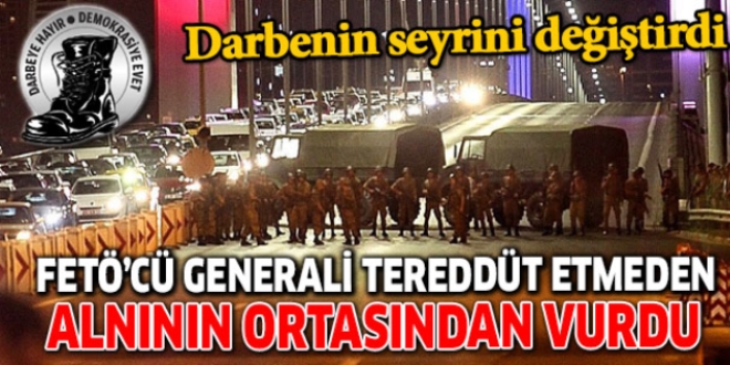 FETÖ'cü generali alnının ortasından vurdu!