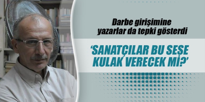 'Sanatçılar bu sese kulak verecek mi?'
