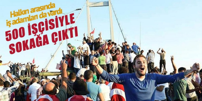 500 işçisiyle sokağa çıktı