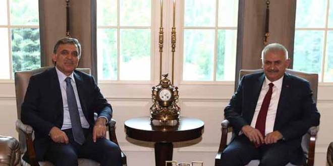 Başbakan Yıldırım, 11. Cumhurbaşkanı Gül ile görüştü