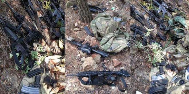 Marmaris'te darbeci askerlerin silahları bulundu