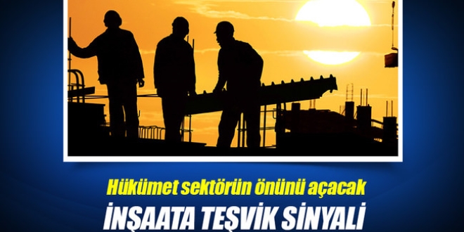 İnşaata teşvik sinyali