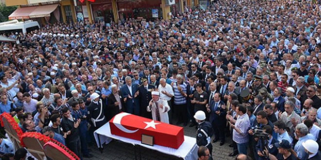 Şehit polis memuru Aksu son yolculuğuna uğurlandı