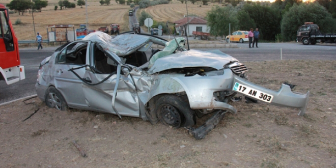 Yozgat'ta trafik kazas: 2 l, 2 yaral