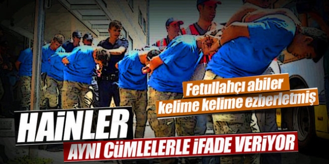 Darbecilere İfadeler ezberletilmiş