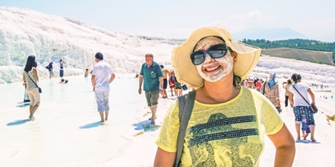 Rus turist için termal atılım
