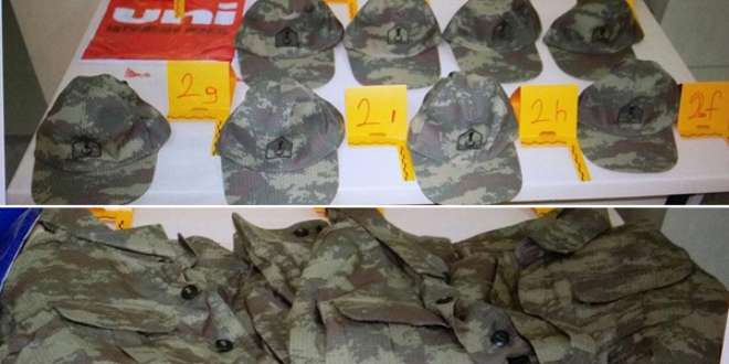 PKK'ya ynelik operasyonda askeri niforma ele geirildi
