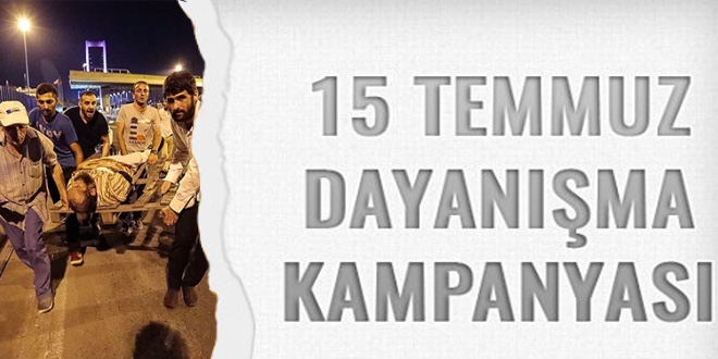Şehitler ve yaralılar için yapılan bağış 2 milyon lira oldu