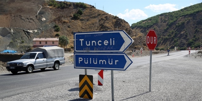Tunceli'de baz yollar ulama kapatld