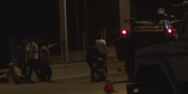 Emniyet Şube müdürü Eryılmaz'ın vurulma anı kamerada
