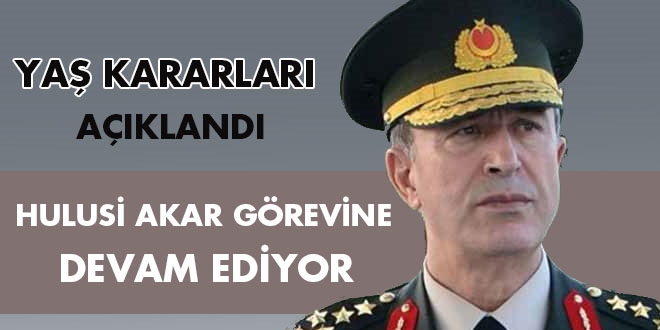 Kritik YAŞ kararları açıklandı