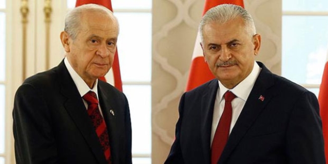 Başbakan Yıldırım-Bahçeli görüşmesi sona erdi